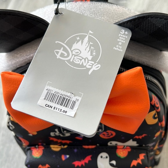 Minnie Mouse Halloween Disney Park Loungefly backpack 2021 BRAND NEW WITH TAGS - Picture 8 of 8